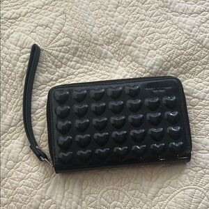 Marc Jacobs Black Heart Clutch Wristlet